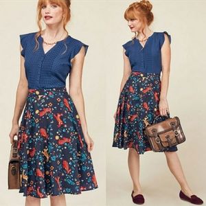 Modcloth Testament to your Merriment Bunny Skirt